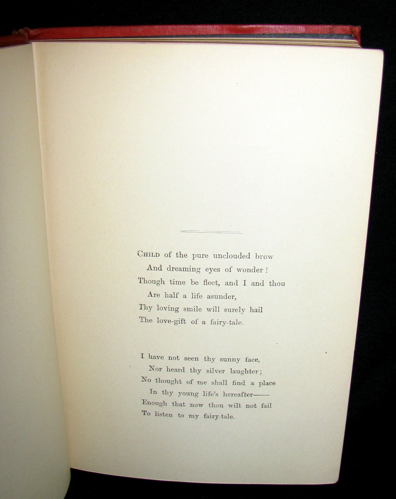 1887 Rare Victorian Book - Through the Looking Glass, and What Alice Found There by Lewis Carroll