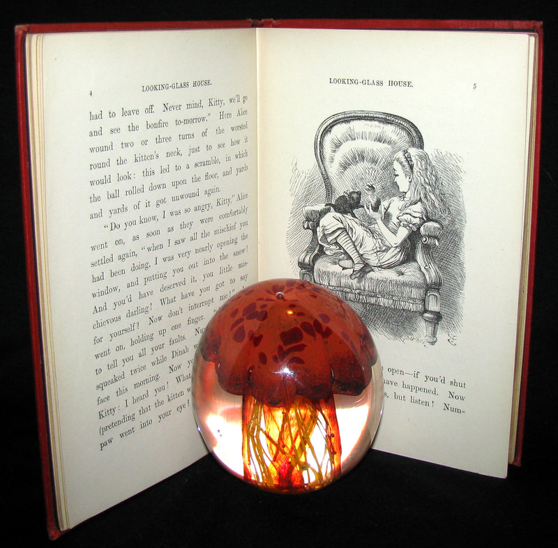 1887 Rare Victorian Book - Through the Looking Glass, and What Alice Found There by Lewis Carroll