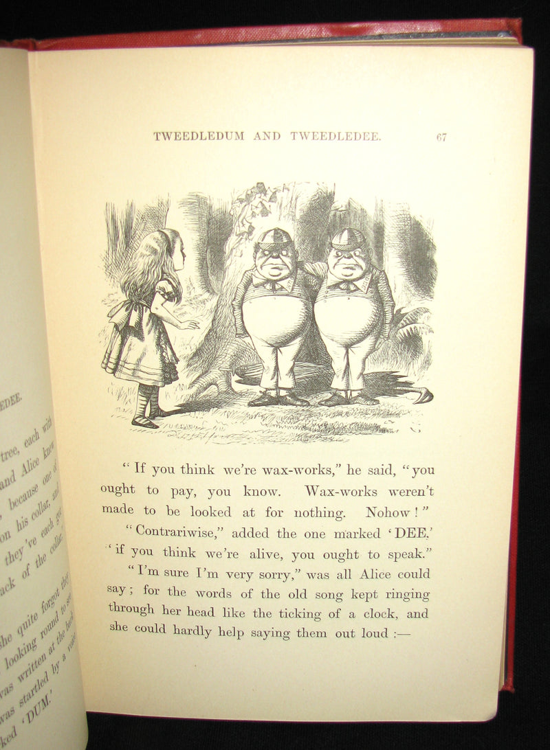 1887 Rare Victorian Book - Through the Looking Glass, and What Alice Found There by Lewis Carroll