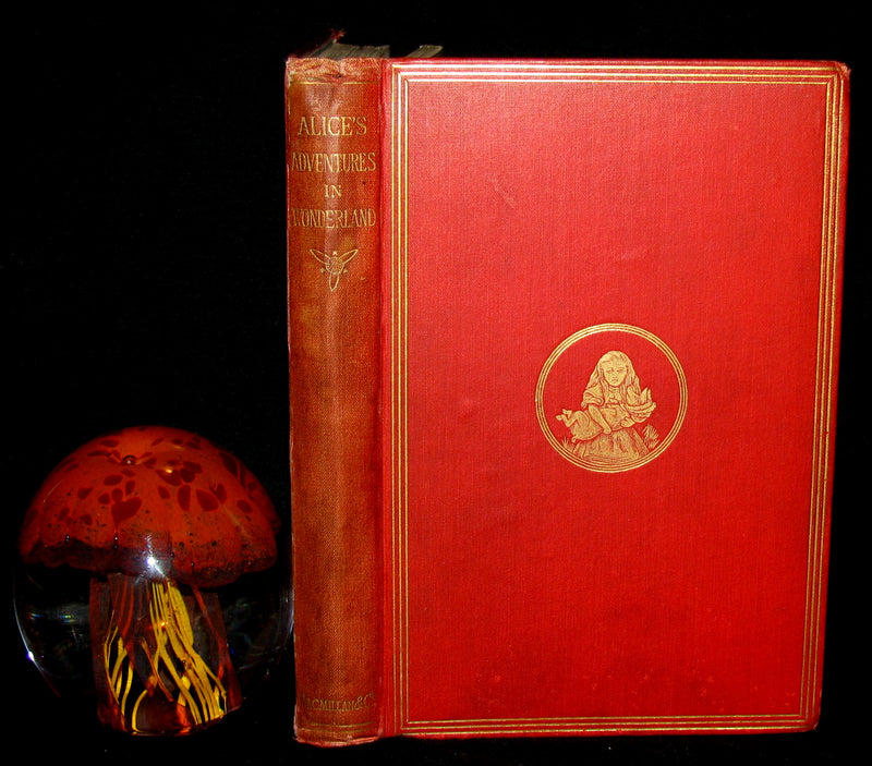 1885 Rare Victorian Book - Alice's Adventures in Wonderland by Lewis Carroll
