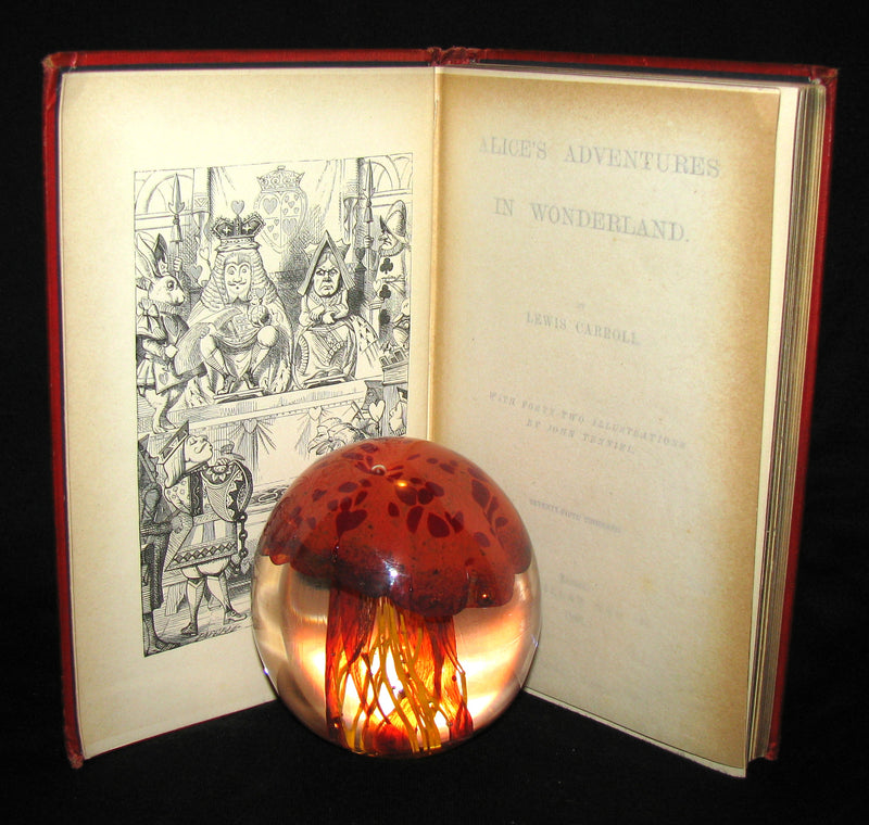 1885 Rare Victorian Book - Alice's Adventures in Wonderland by Lewis Carroll