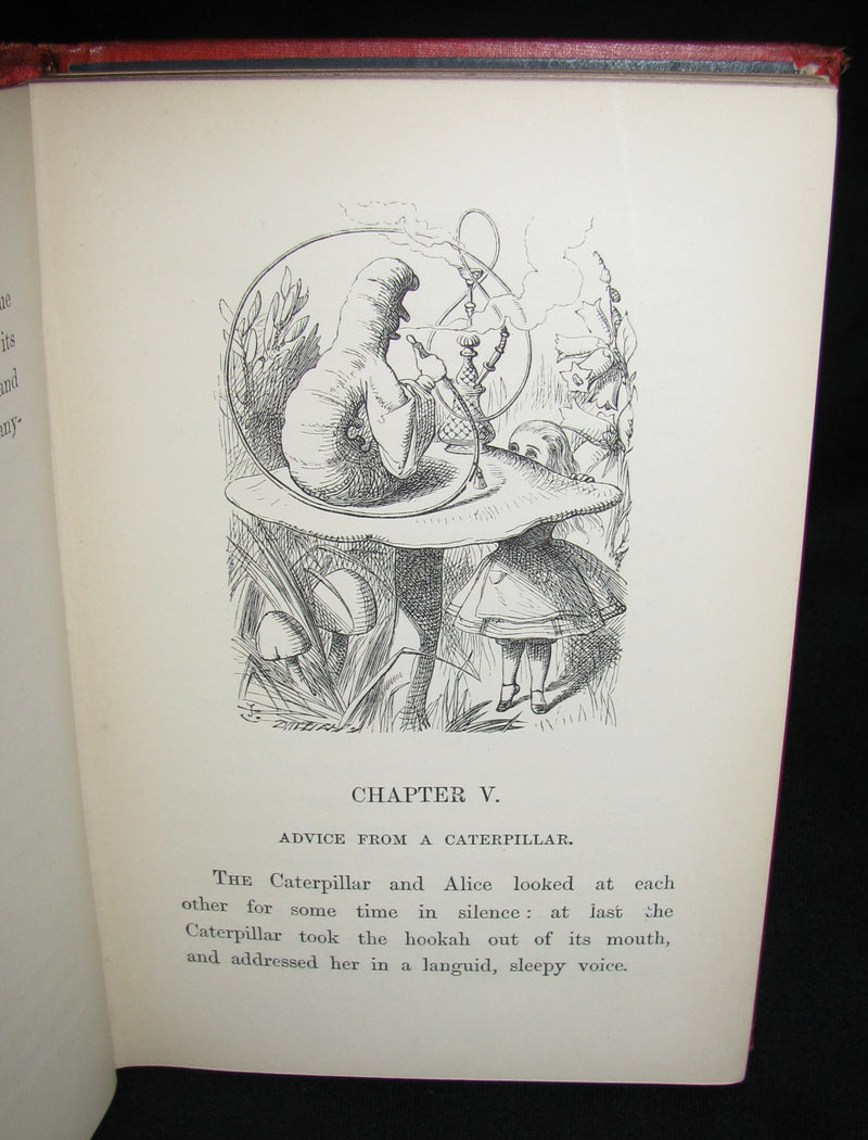 1885 Rare Victorian Book - Alice's Adventures in Wonderland by Lewis Carroll