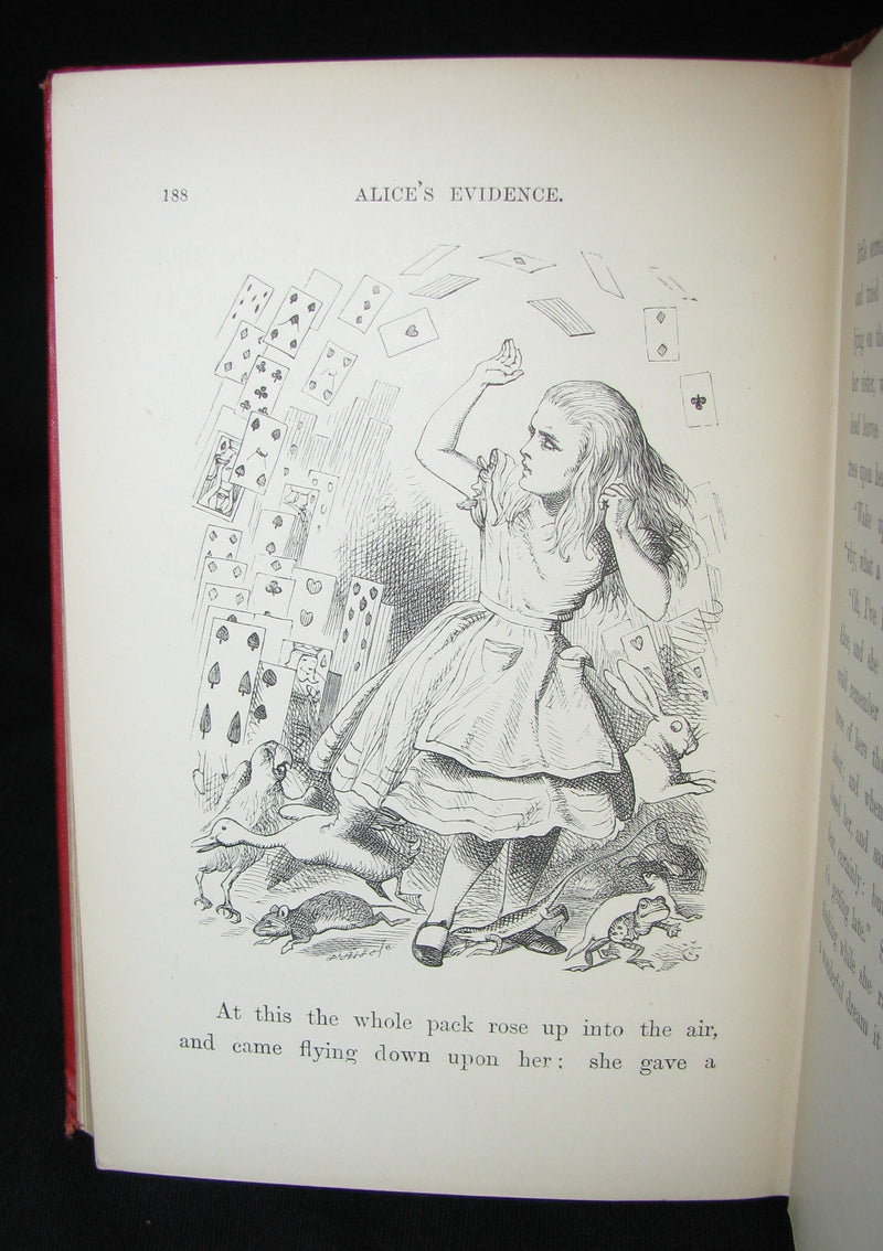 1885 Rare Victorian Book - Alice's Adventures in Wonderland by Lewis Carroll