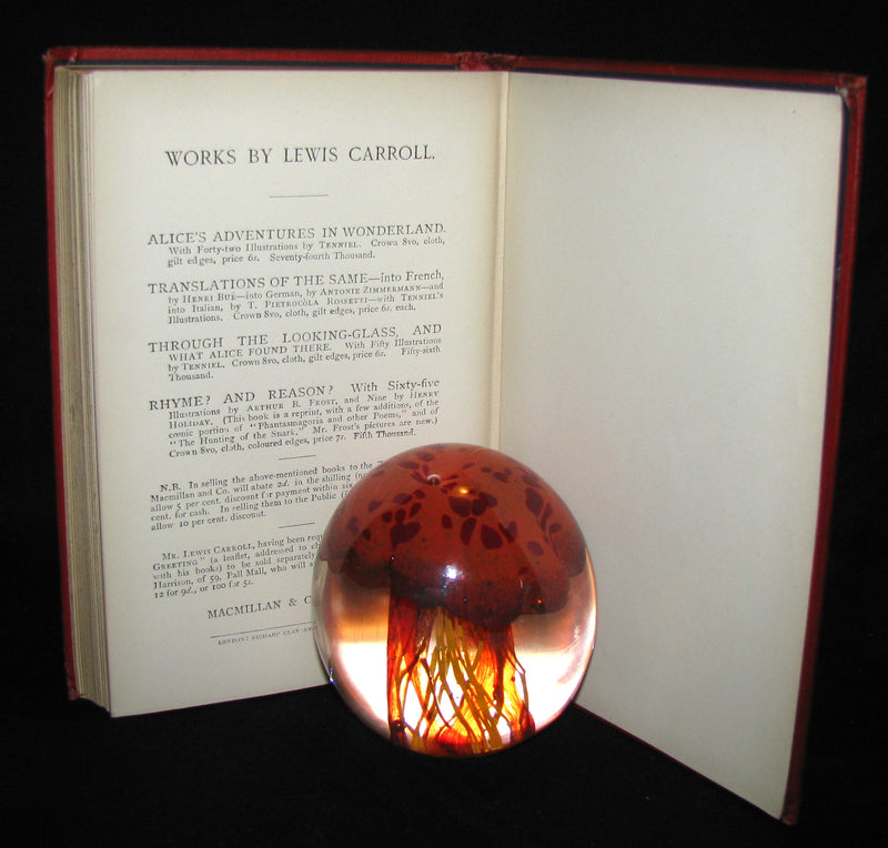 1885 Rare Victorian Book - Alice's Adventures in Wonderland by Lewis Carroll