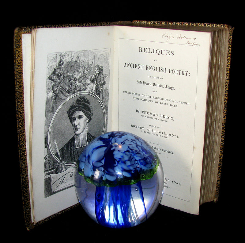 1865 Rare Victorian Book -  Reliques of Ancient English Poetry and Old Heroic Ballads collected  by Thomas Percy