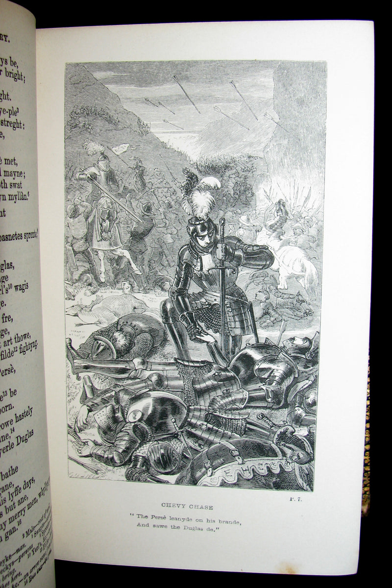 1865 Rare Victorian Book -  Reliques of Ancient English Poetry and Old Heroic Ballads collected  by Thomas Percy