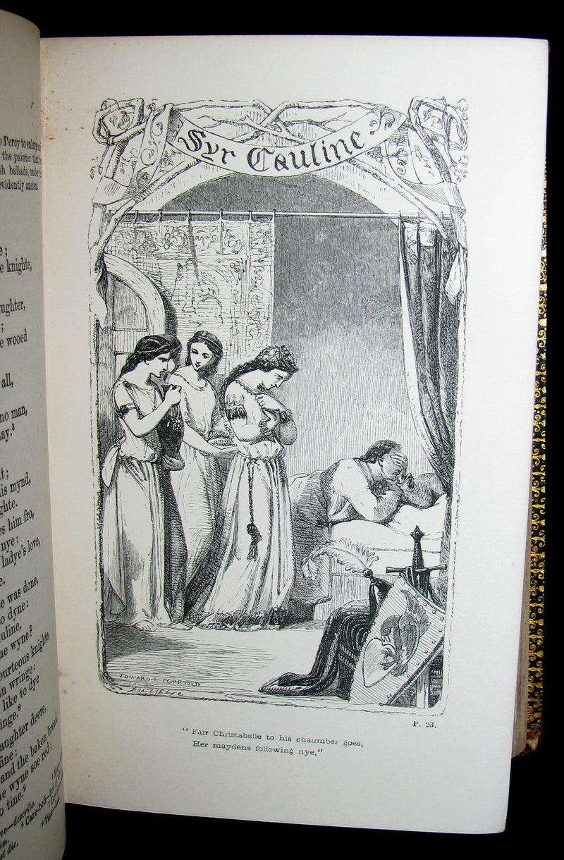 1865 Rare Victorian Book -  Reliques of Ancient English Poetry and Old Heroic Ballads collected  by Thomas Percy