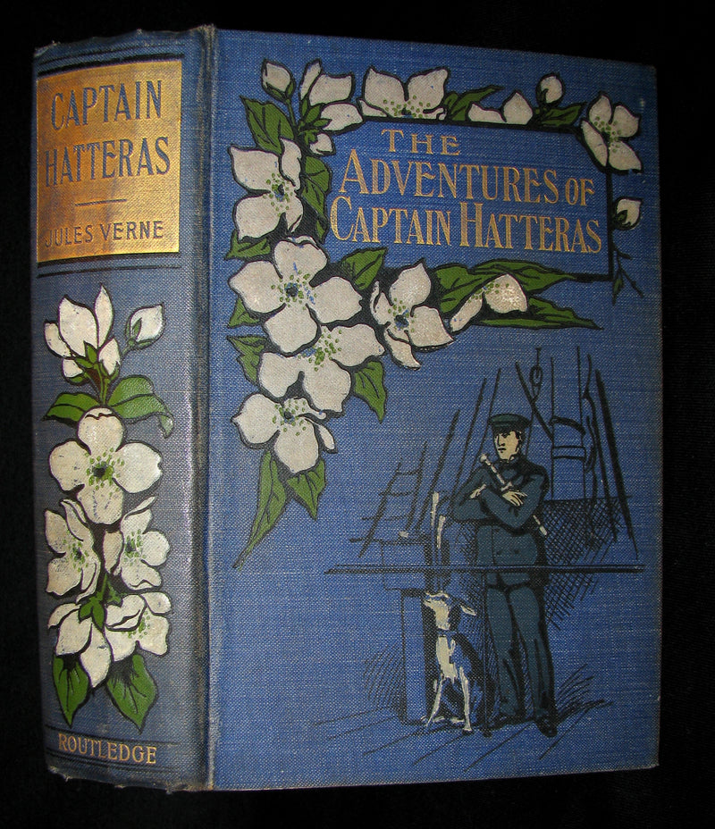 1900 Rare Book - Captain Hatteras - I. The English at the North Pole (with) II. The Field of Ice by Jules Verne