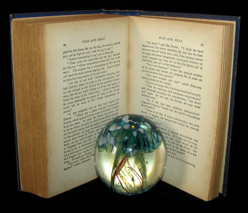 1900 Rare Book - Captain Hatteras - I. The English at the North Pole (with) II. The Field of Ice by Jules Verne