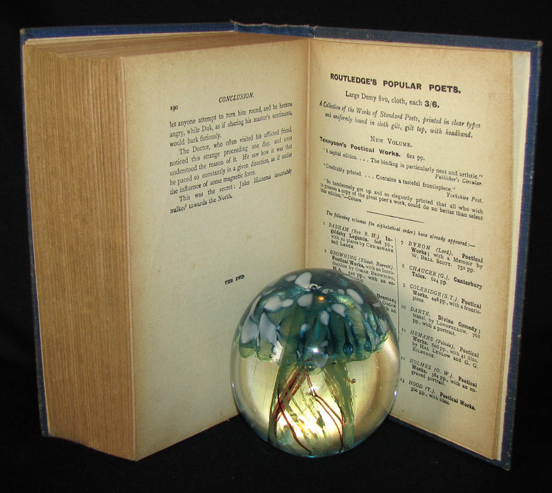1900 Rare Book - Captain Hatteras - I. The English at the North Pole (with) II. The Field of Ice by Jules Verne