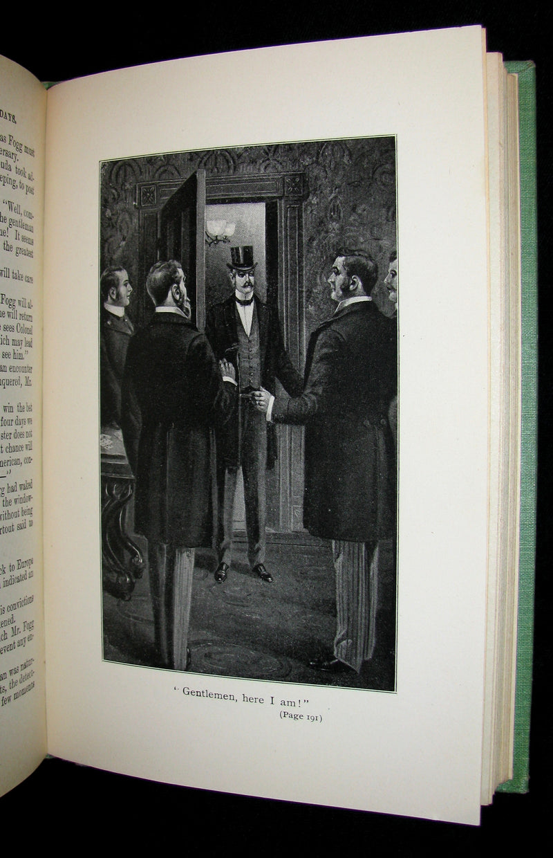 1903 Rare Book - The Tour of the World in Eighty Days by Jules Verne - Rare edition