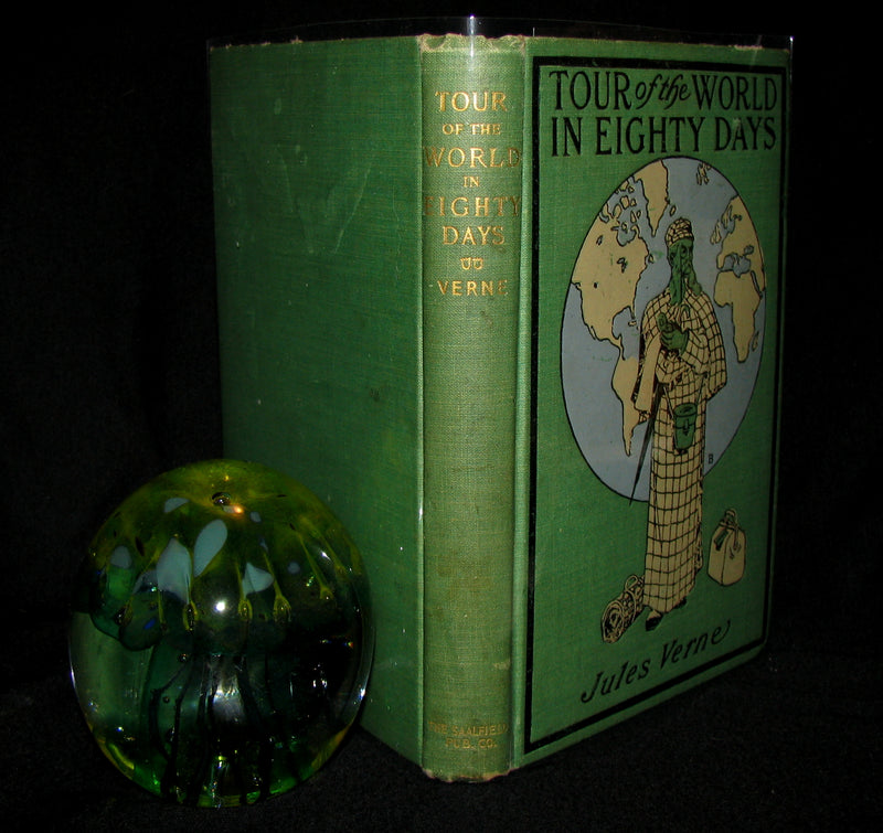 1903 Rare Book - The Tour of the World in Eighty Days by Jules Verne - Rare edition