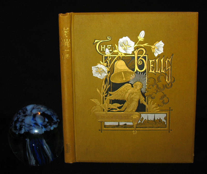1881 Rare Victorian Book - The Bells by Edgar Allan POE (Illustrated)
