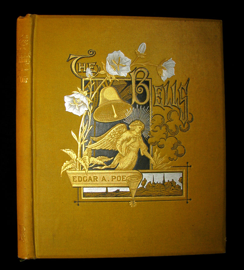 1881 Rare Victorian Book - The Bells by Edgar Allan POE (Illustrated)