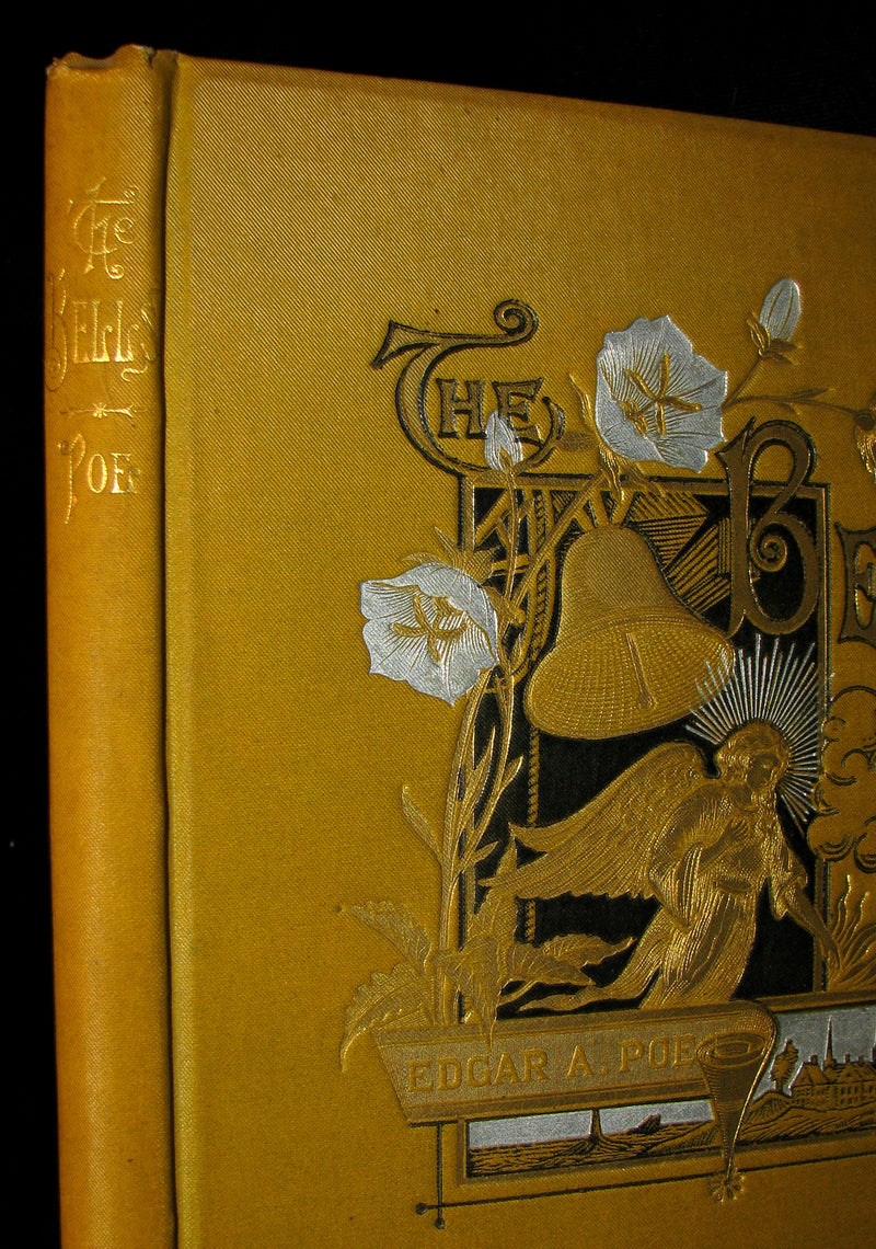 1881 Rare Victorian Book - The Bells by Edgar Allan POE (Illustrated)