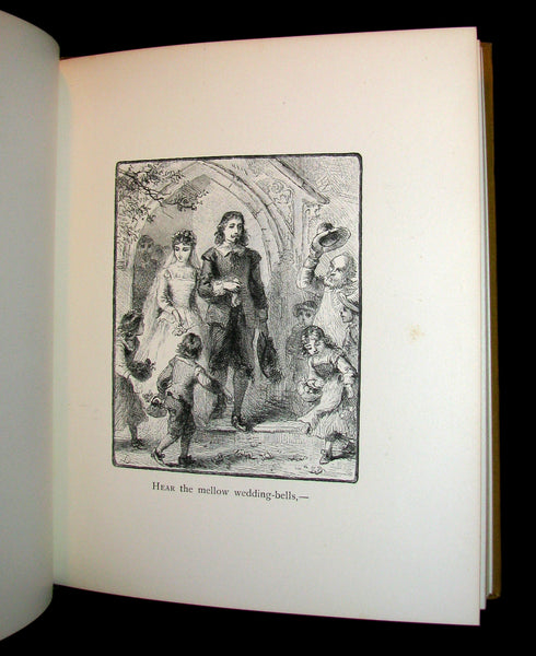 1881 Rare Victorian Book - The Bells by Edgar Allan POE (Illustrated)