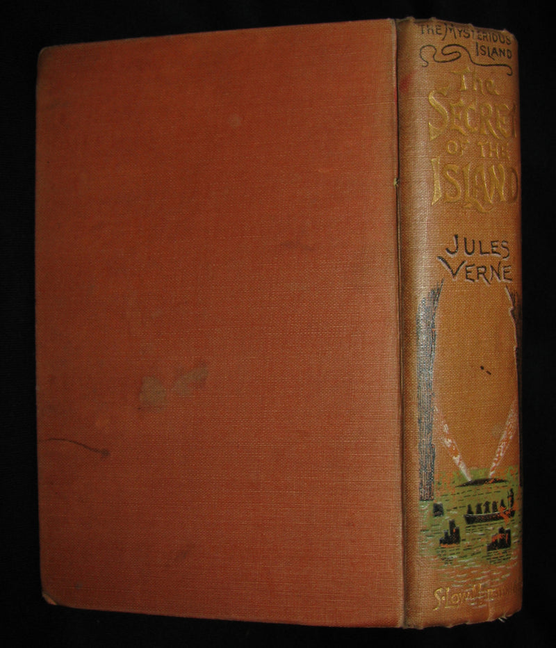1906 Rare Illustrated Book - The Secret of the Island by Jules Verne