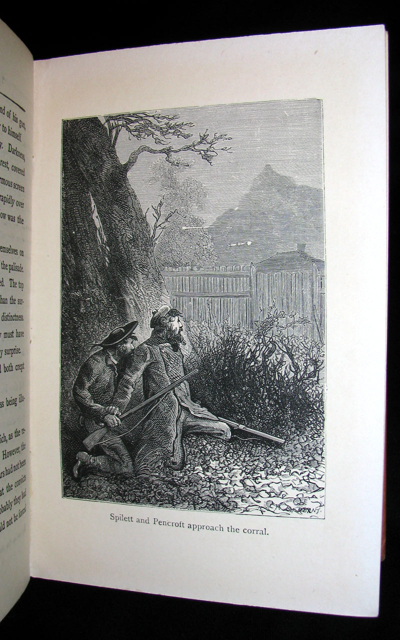 1906 Rare Illustrated Book - The Secret of the Island by Jules Verne