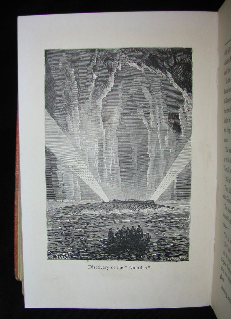 1906 Rare Illustrated Book - The Secret of the Island by Jules Verne