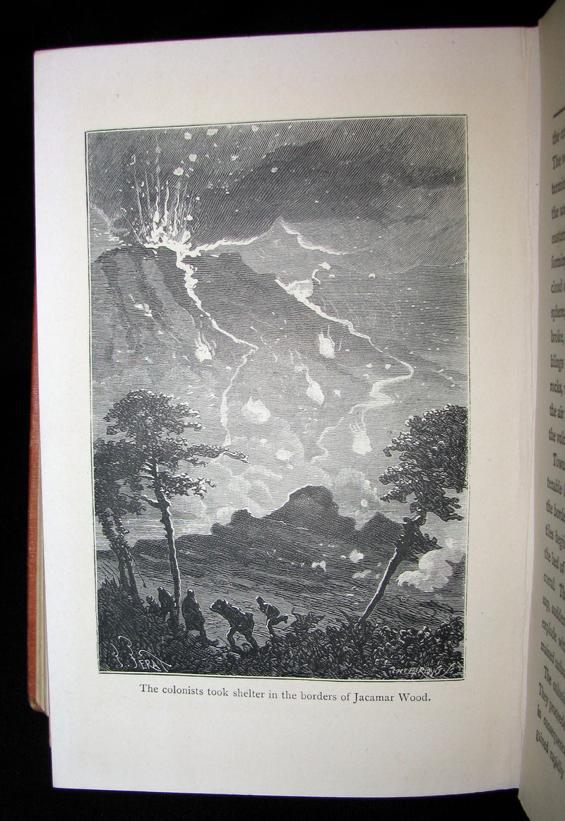 1906 Rare Illustrated Book - The Secret of the Island by Jules Verne