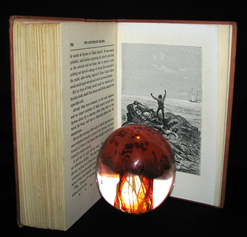 1906 Rare Illustrated Book - The Secret of the Island by Jules Verne