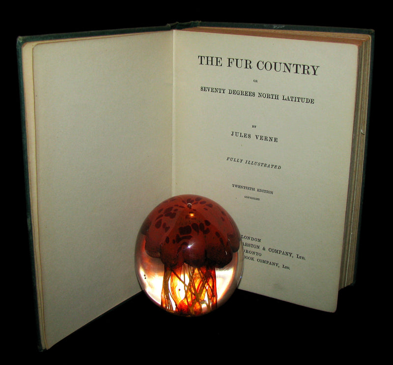 1915 Rare Book - The Fur Country or Seventy Degrees North Latitude by Jules Verne