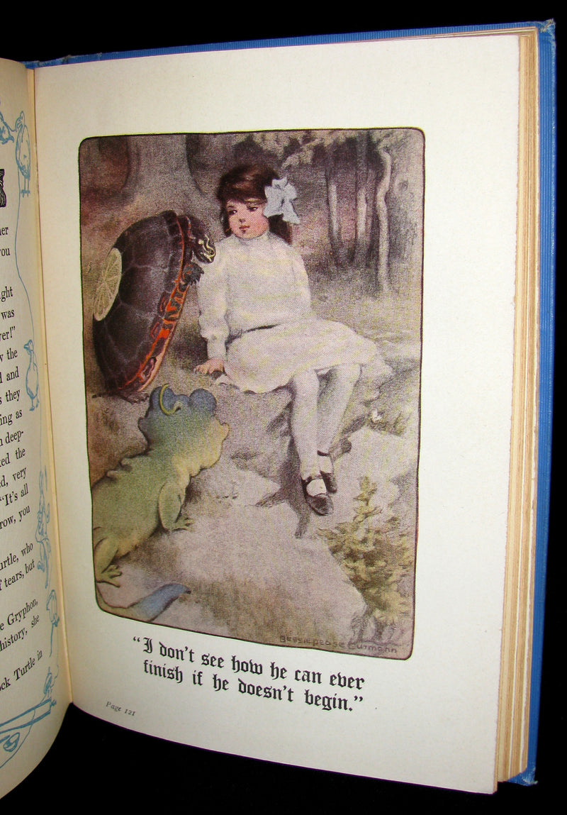 1907 Rare Book - Alice's Adventures in Wonderland Illustrated by Bessie Pease Gutmann