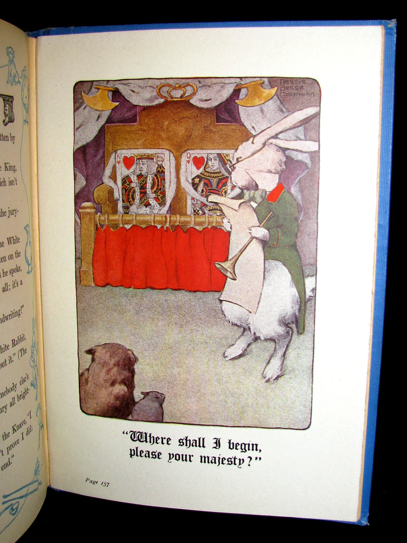 1907 Rare Book - Alice's Adventures in Wonderland Illustrated by Bessie Pease Gutmann