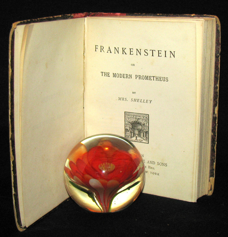 1888 Very Rare Book - FRANKENSTEIN  or, The Modern Prometheus by Mary Shelley
