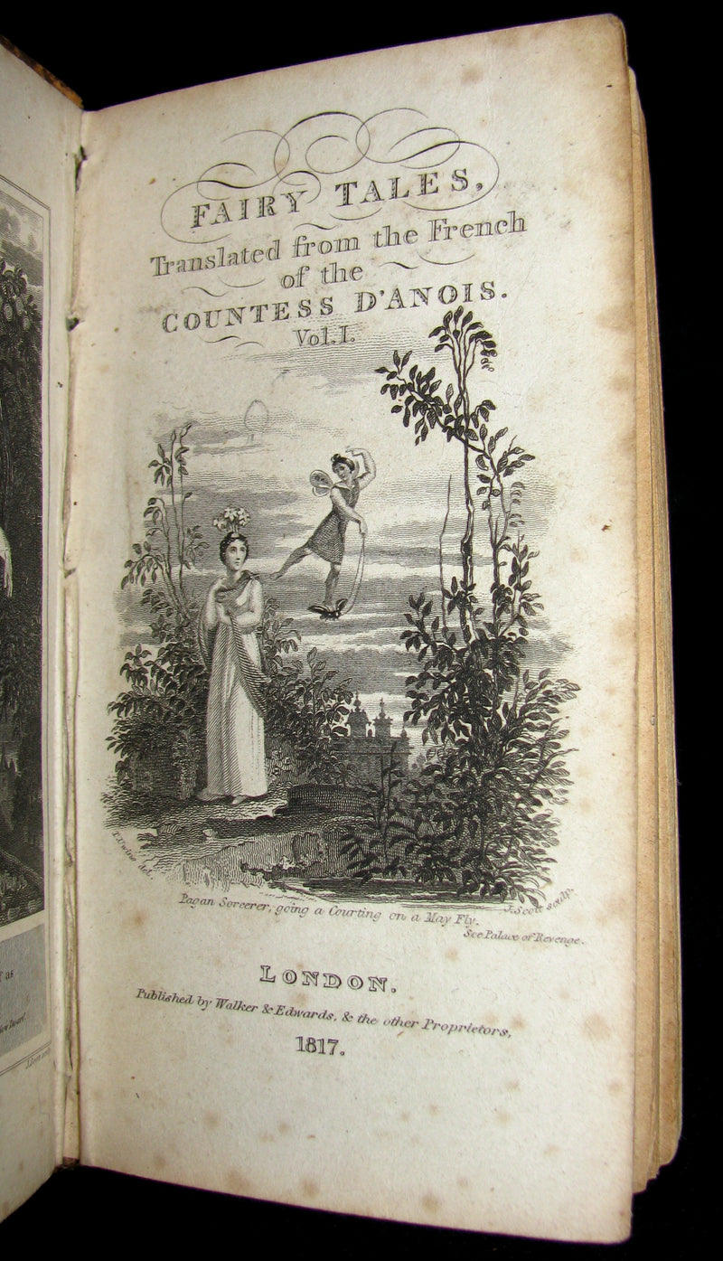 1817 Rare Victorian Book - FAIRY TALES, Translated from the French of the Countess d'ANOIS.