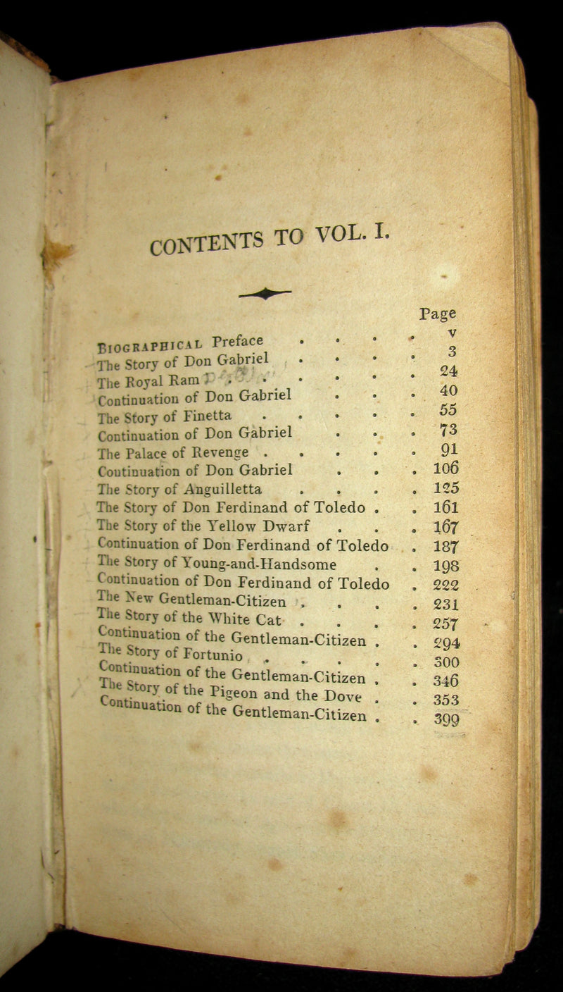 1817 Rare Victorian Book - FAIRY TALES, Translated from the French of the Countess d'ANOIS.
