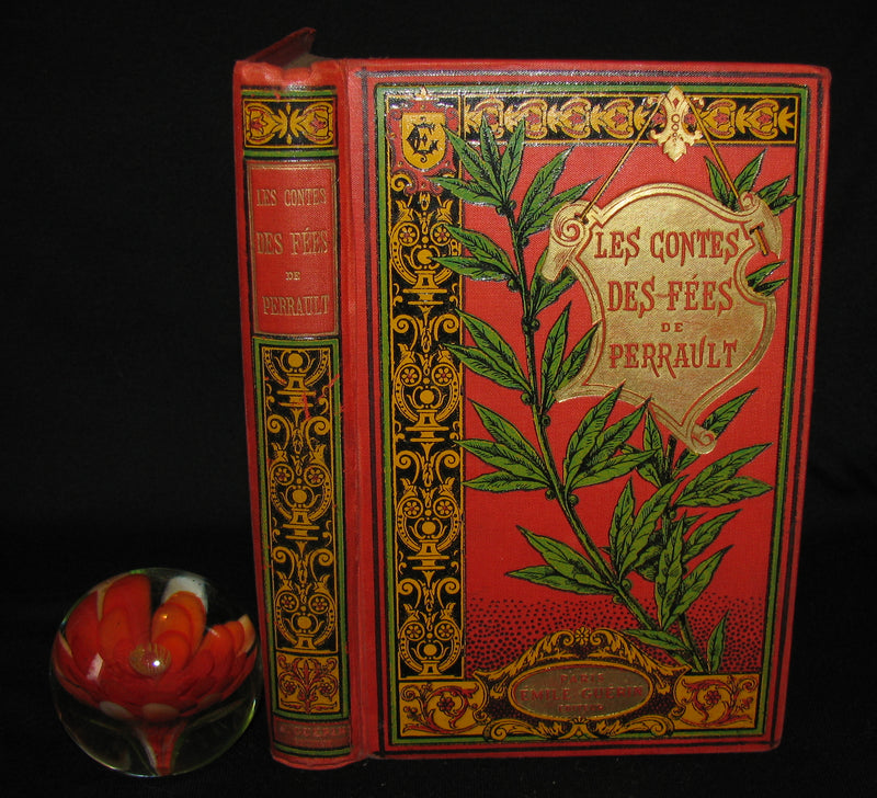 1890 Rare illustrated French Book ~ Contes des Fees -  Fairy Tales by Perrault