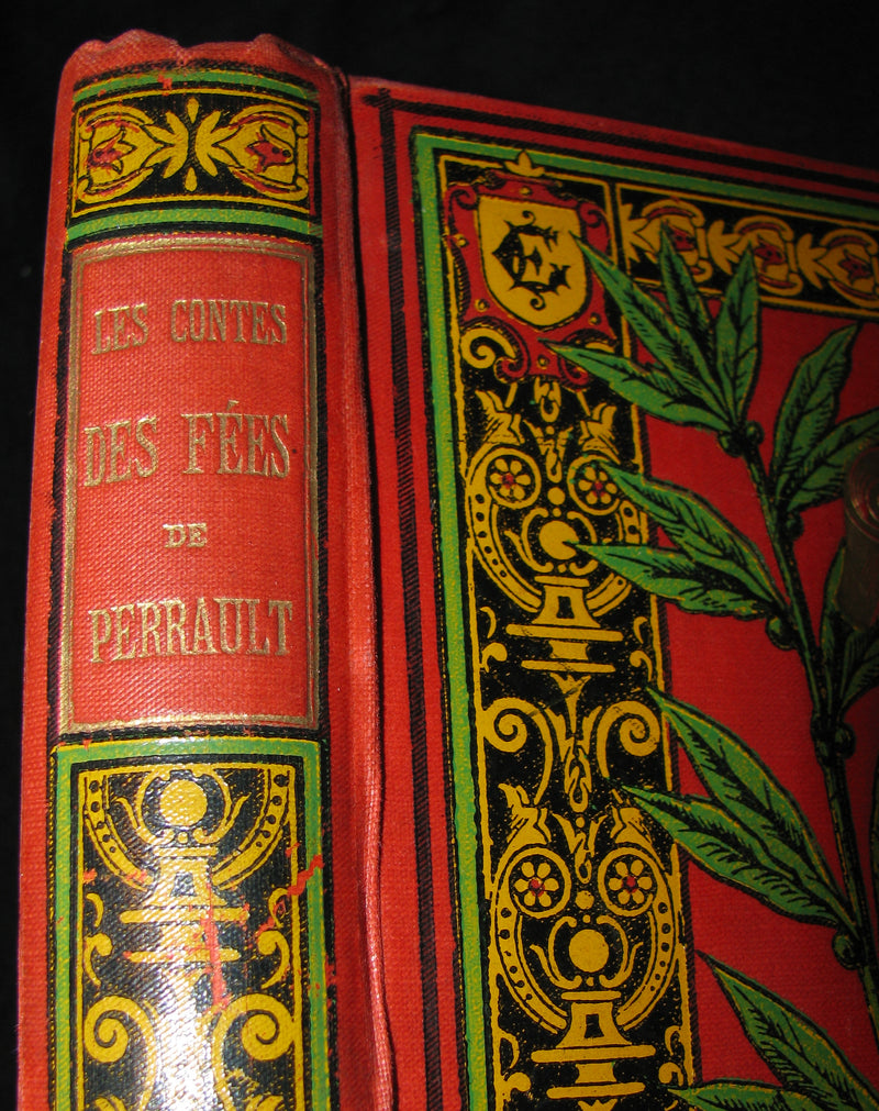 1890 Rare illustrated French Book ~ Contes des Fees -  Fairy Tales by Perrault