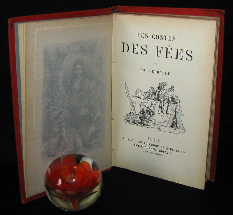1890 Rare illustrated French Book ~ Contes des Fees -  Fairy Tales by Perrault