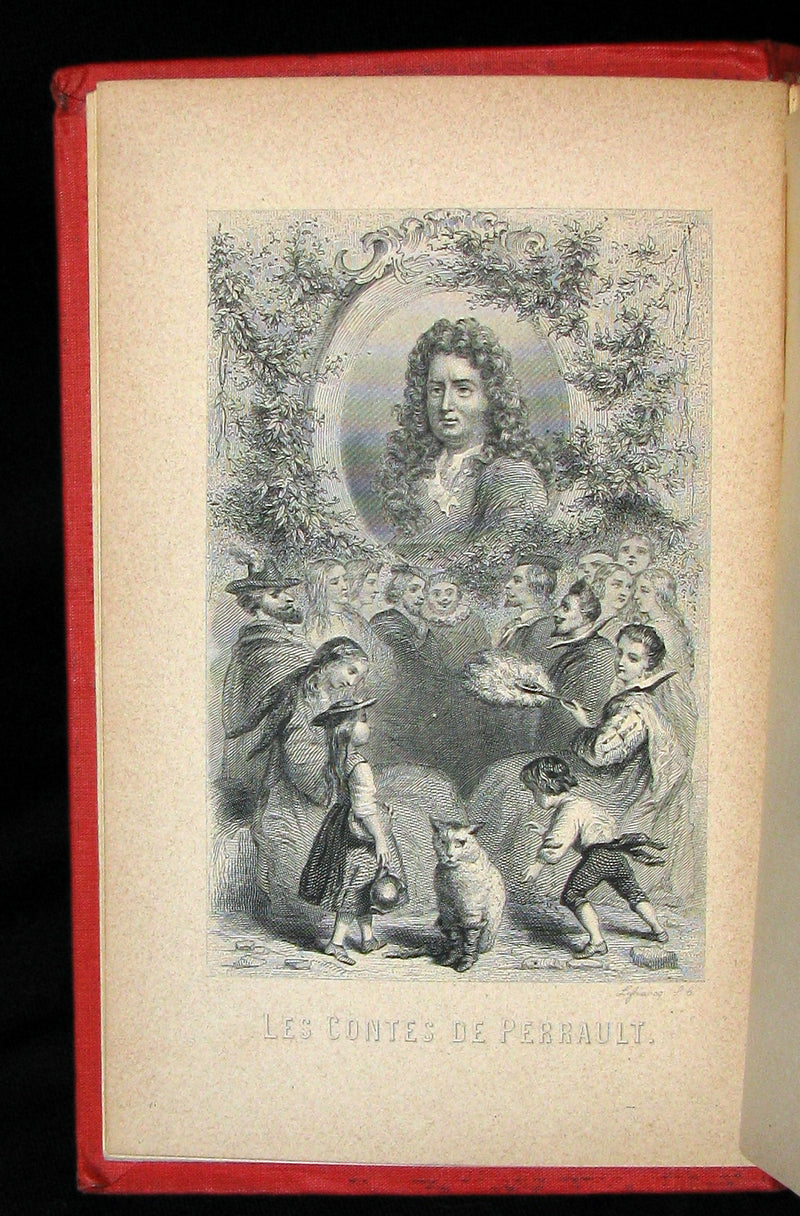 1890 Rare illustrated French Book ~ Contes des Fees -  Fairy Tales by Perrault