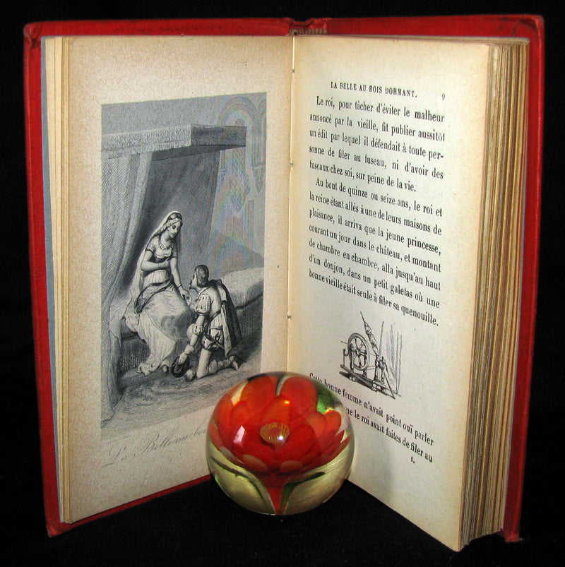 1890 Rare illustrated French Book ~ Contes des Fees -  Fairy Tales by Perrault