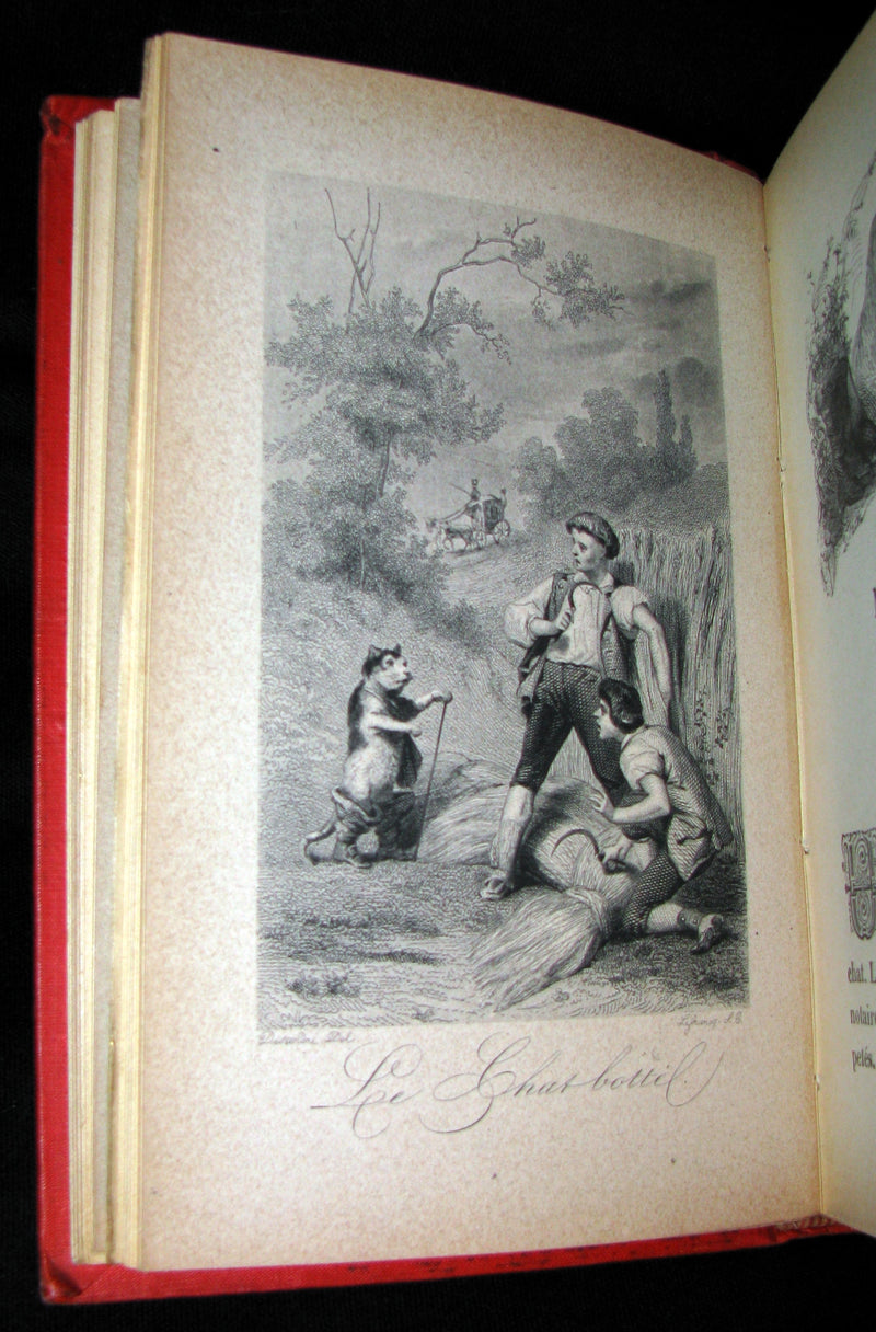 1890 Rare illustrated French Book ~ Contes des Fees -  Fairy Tales by Perrault
