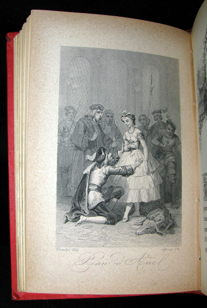 1890 Rare illustrated French Book ~ Contes des Fees -  Fairy Tales by Perrault