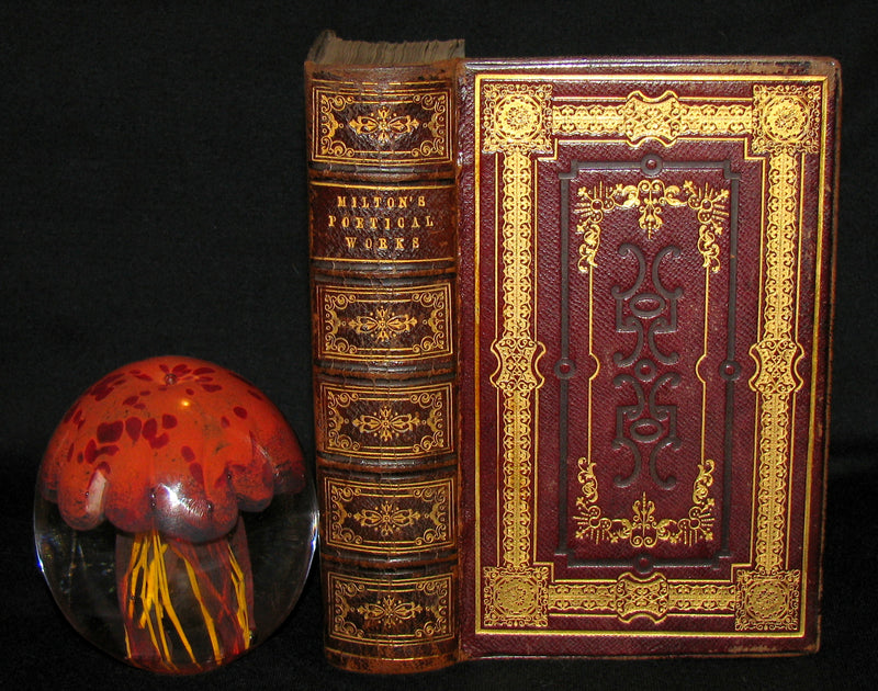 1850 Rare Book ~  John Milton's Poetical Works: A Memoir, and Essay on His Poetical Genius Together with Addison's Critique on the Paradise Lost.