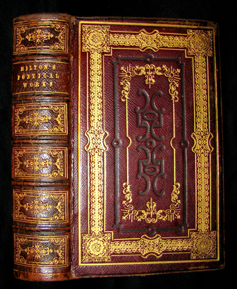 1850 Rare Book ~  John Milton's Poetical Works: A Memoir, and Essay on His Poetical Genius Together with Addison's Critique on the Paradise Lost.