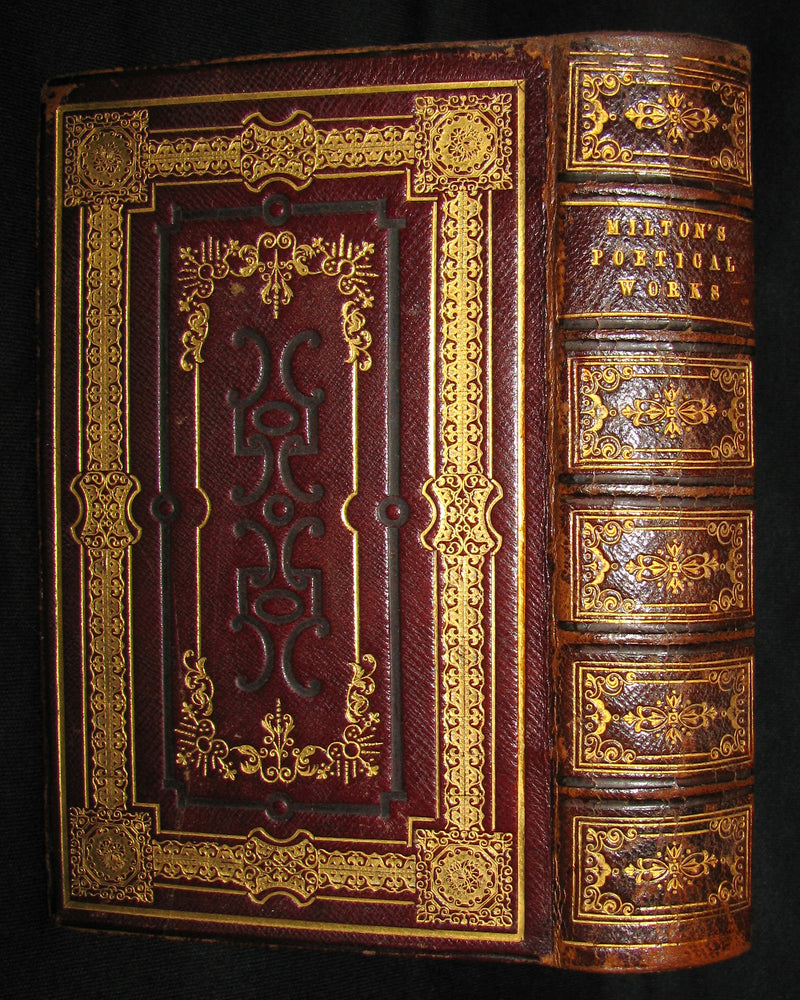 1850 Rare Book ~  John Milton's Poetical Works: A Memoir, and Essay on His Poetical Genius Together with Addison's Critique on the Paradise Lost.