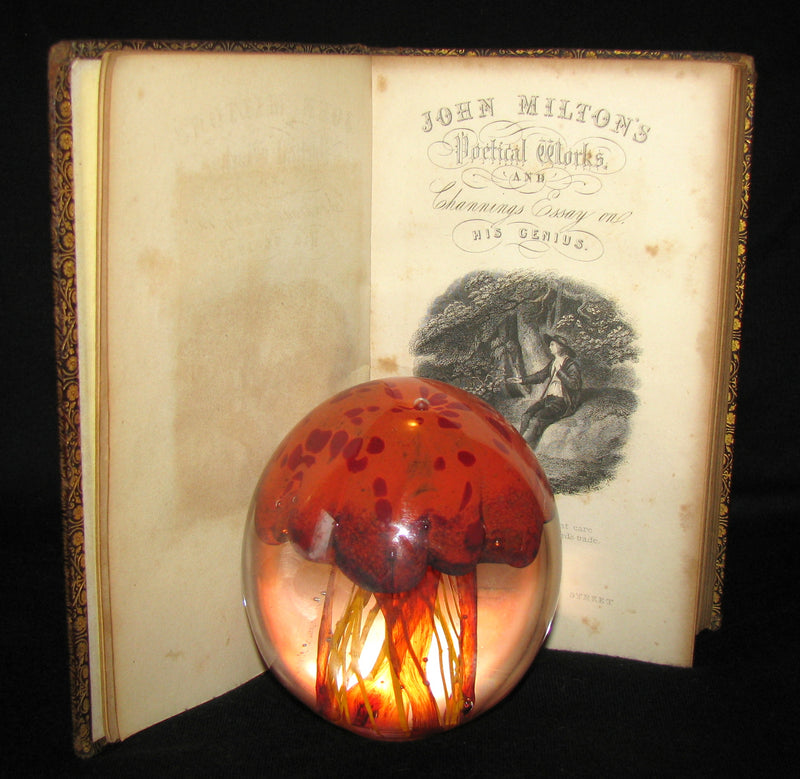 1850 Rare Book ~  John Milton's Poetical Works: A Memoir, and Essay on His Poetical Genius Together with Addison's Critique on the Paradise Lost.