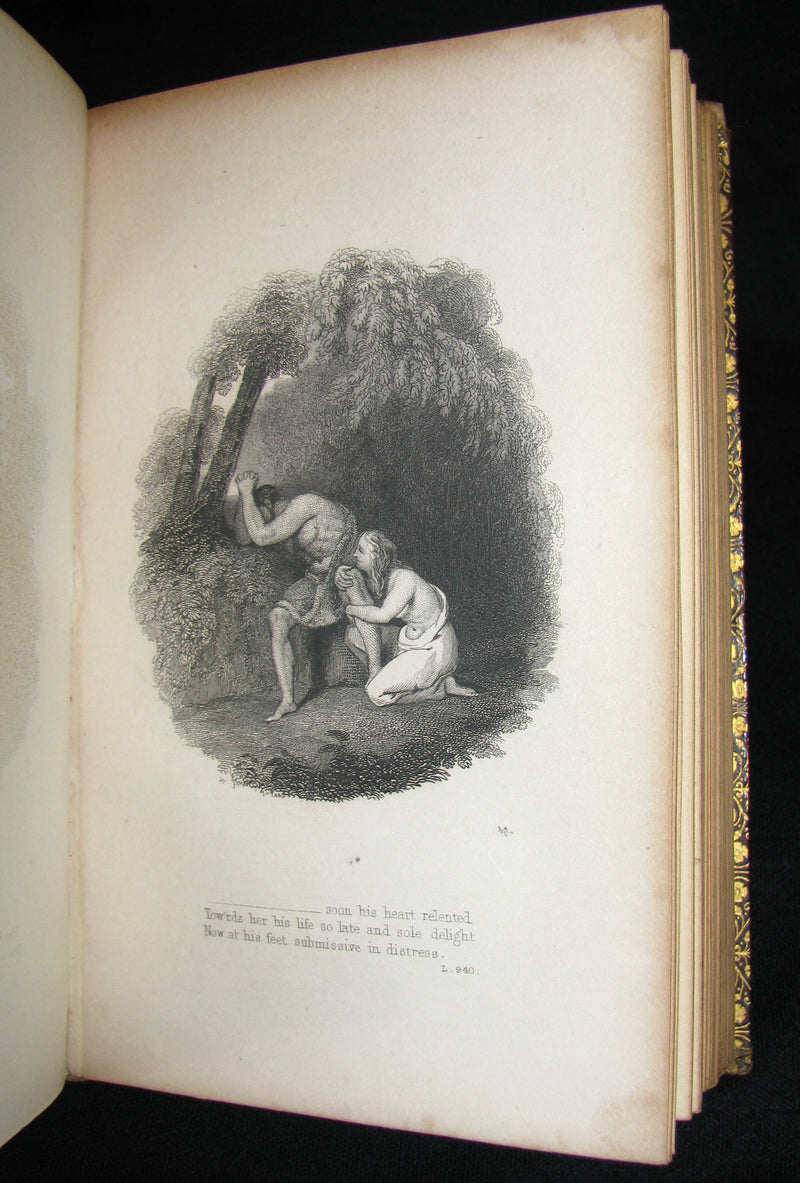 1850 Rare Book ~  John Milton's Poetical Works: A Memoir, and Essay on His Poetical Genius Together with Addison's Critique on the Paradise Lost.
