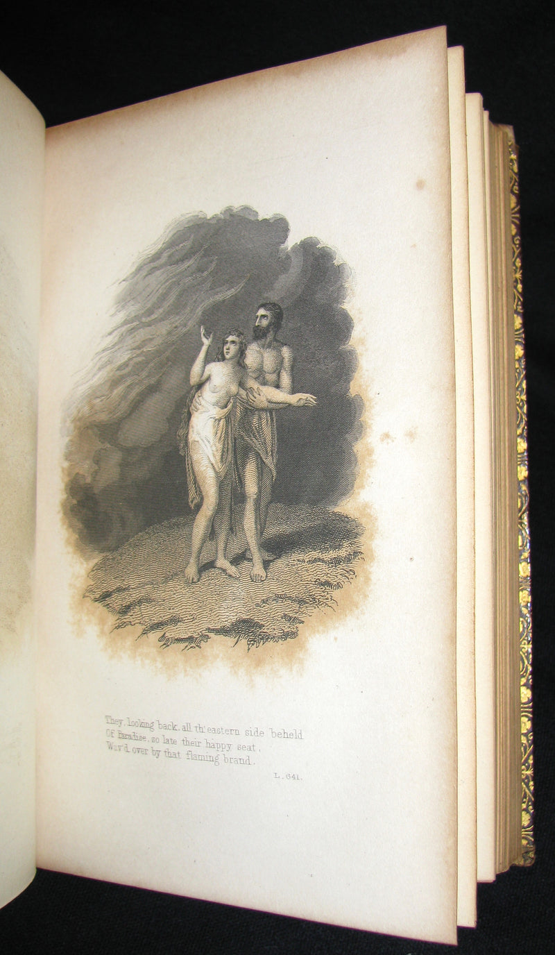 1850 Rare Book ~  John Milton's Poetical Works: A Memoir, and Essay on His Poetical Genius Together with Addison's Critique on the Paradise Lost.