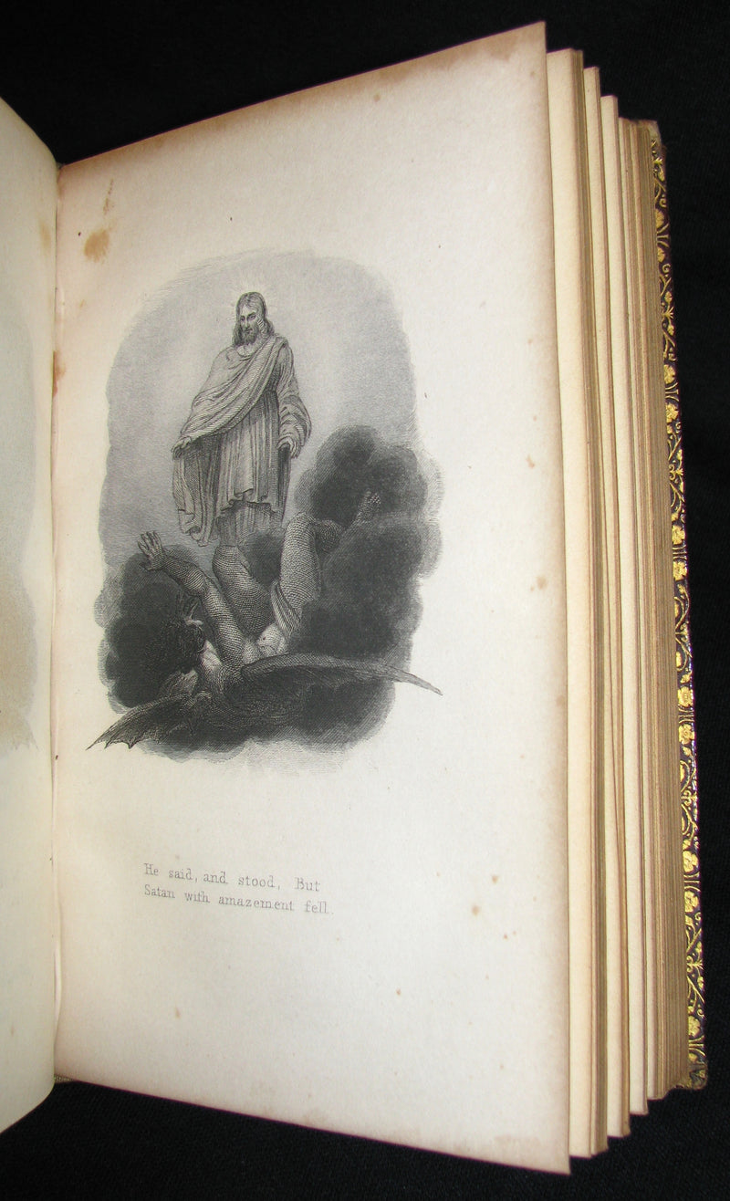 1850 Rare Book ~  John Milton's Poetical Works: A Memoir, and Essay on His Poetical Genius Together with Addison's Critique on the Paradise Lost.