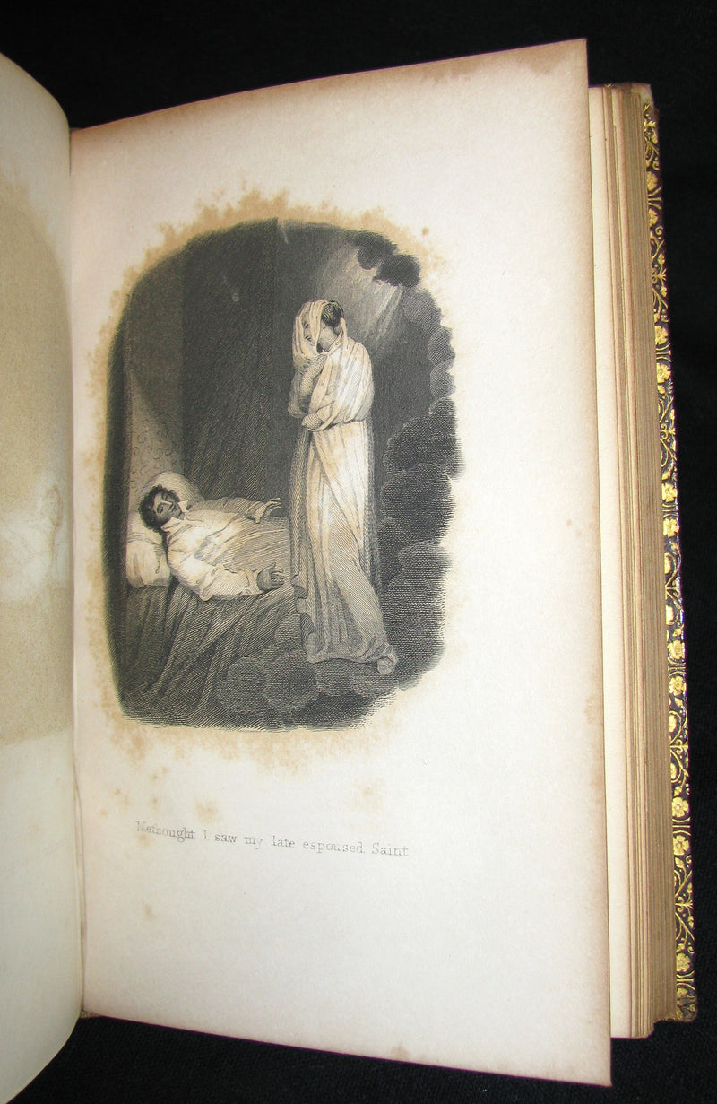 1850 Rare Book ~  John Milton's Poetical Works: A Memoir, and Essay on His Poetical Genius Together with Addison's Critique on the Paradise Lost.