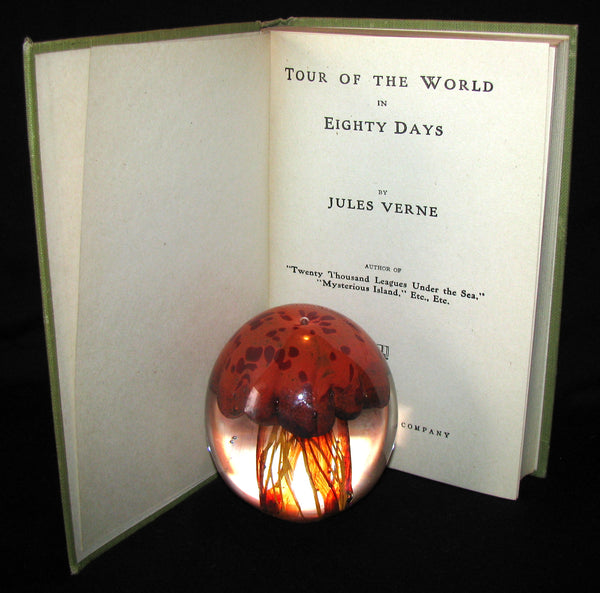 1918 Rare Book - The Tour of the World in Eighty Days by Jules Verne - Rare edition