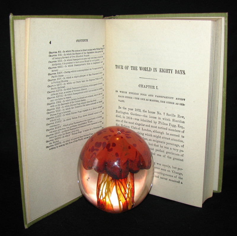 1918 Rare Book - The Tour of the World in Eighty Days by Jules Verne - Rare edition