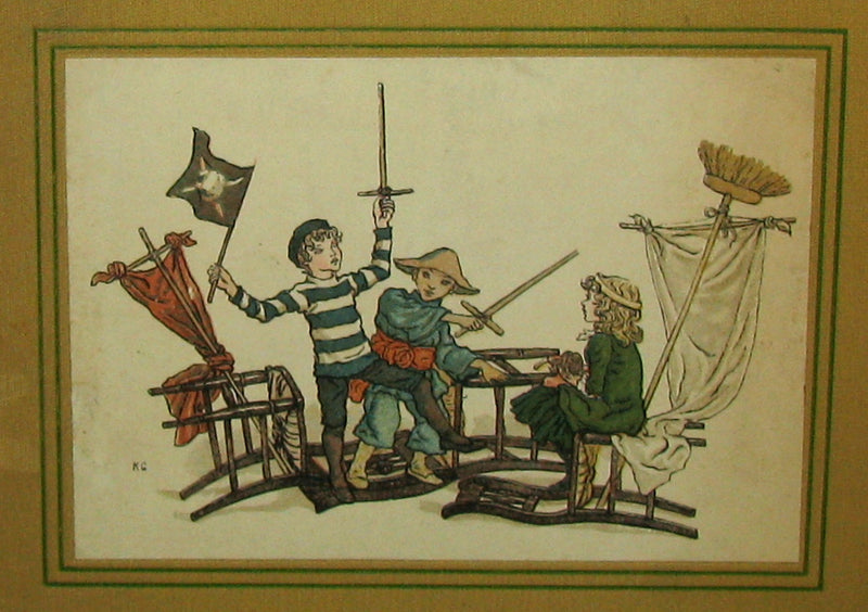 1931 Rare Victorian Book - Kate Greenaway - The Queen of the Pirate Isle
