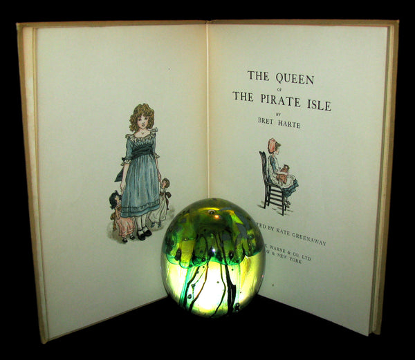 1931 Rare Victorian Book - Kate Greenaway - The Queen of the Pirate Isle